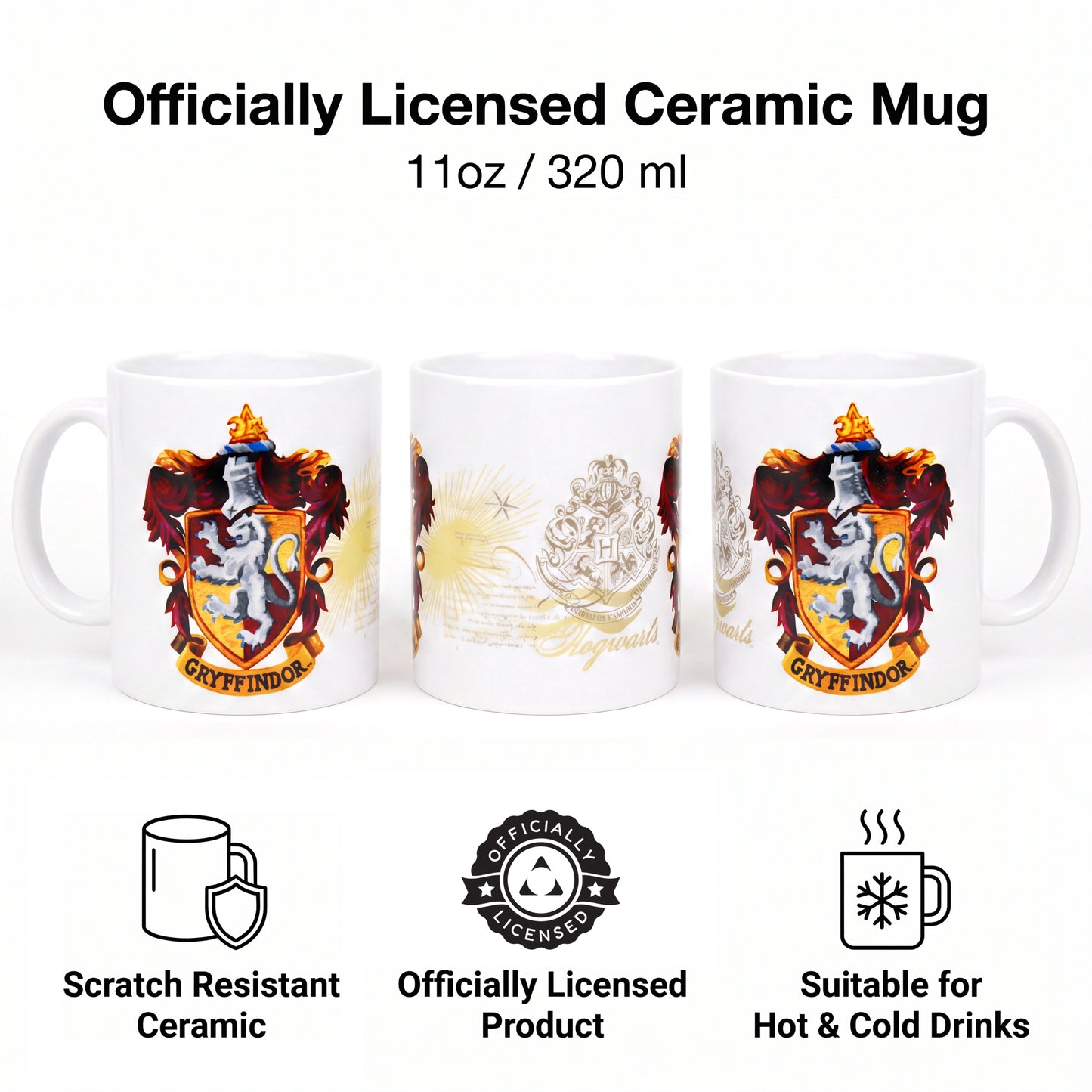 Harry Potter - Gryffindor Crest - 11 Oz Mug
