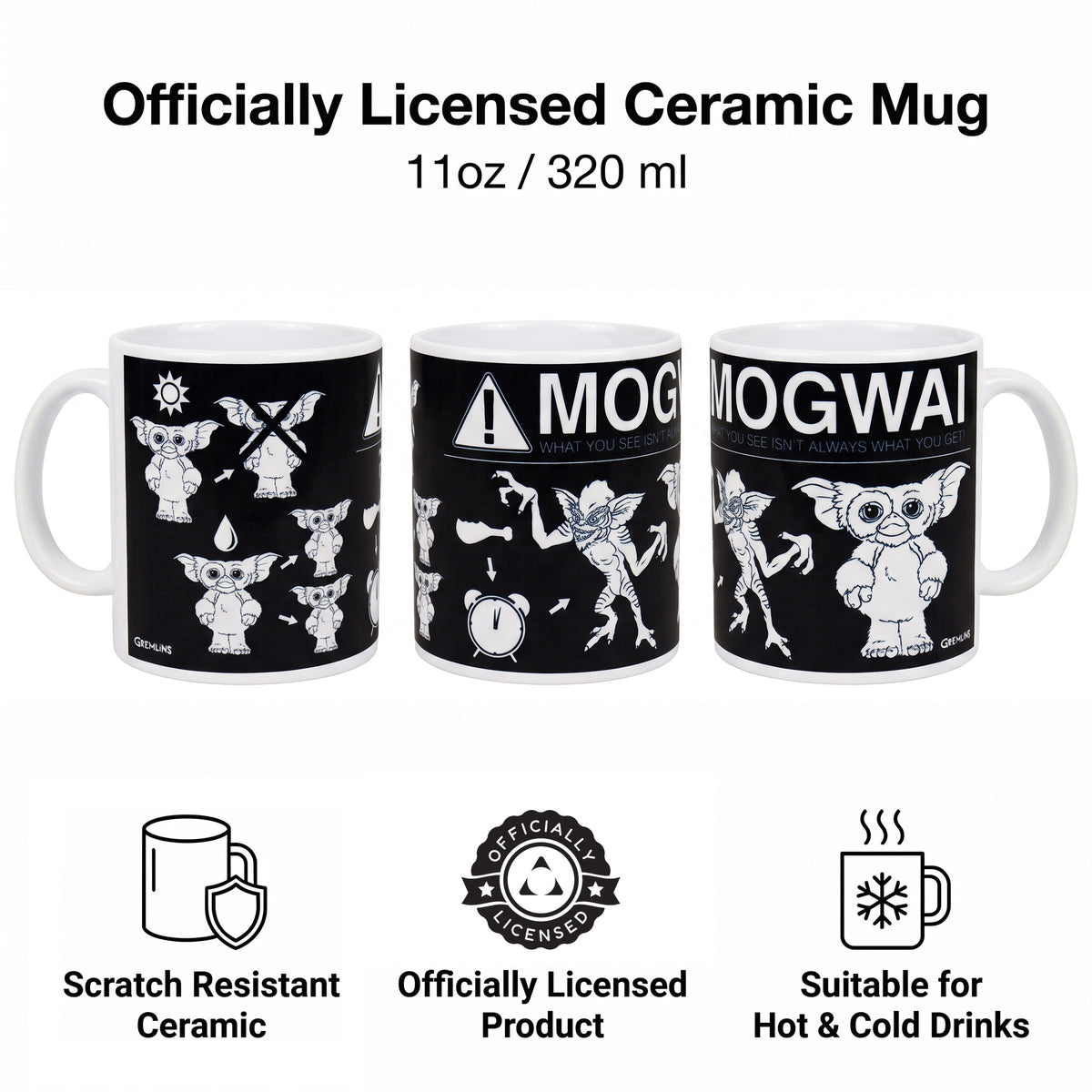 Gremlins - Mogwai Rules Ceramic Mug (11 oz)