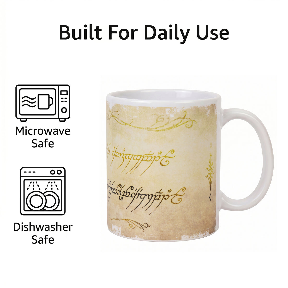 The Lord of the Rings - Ring Inscription - 11 Oz Mug