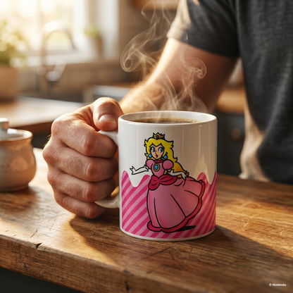Super Mario – Princess Peach Ceramic Mug (11 oz)