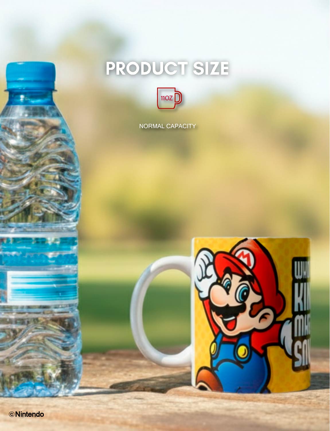 Super Mario™: "Makes You Smaller" Funny Mug (11 oz) - Official Nintendo Cup - packaging