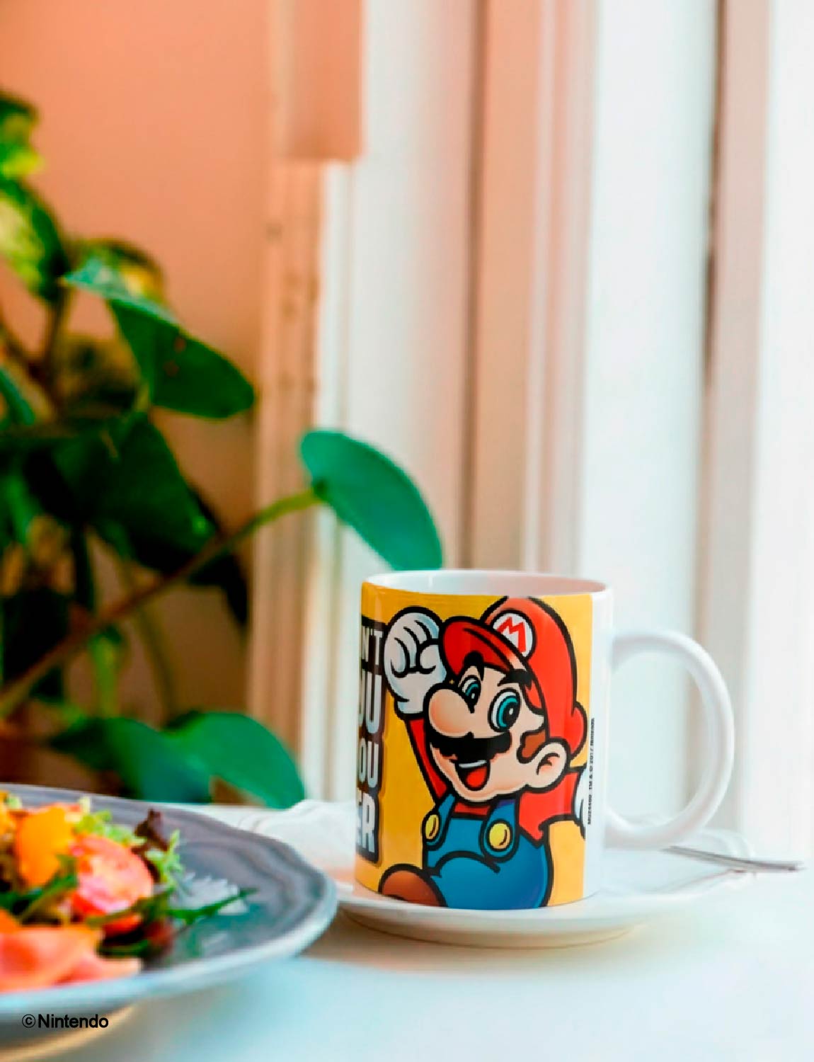 Super Mario™: "Makes You Smaller" Funny Mug (11 oz) - Official Nintendo Cup - detail close-up