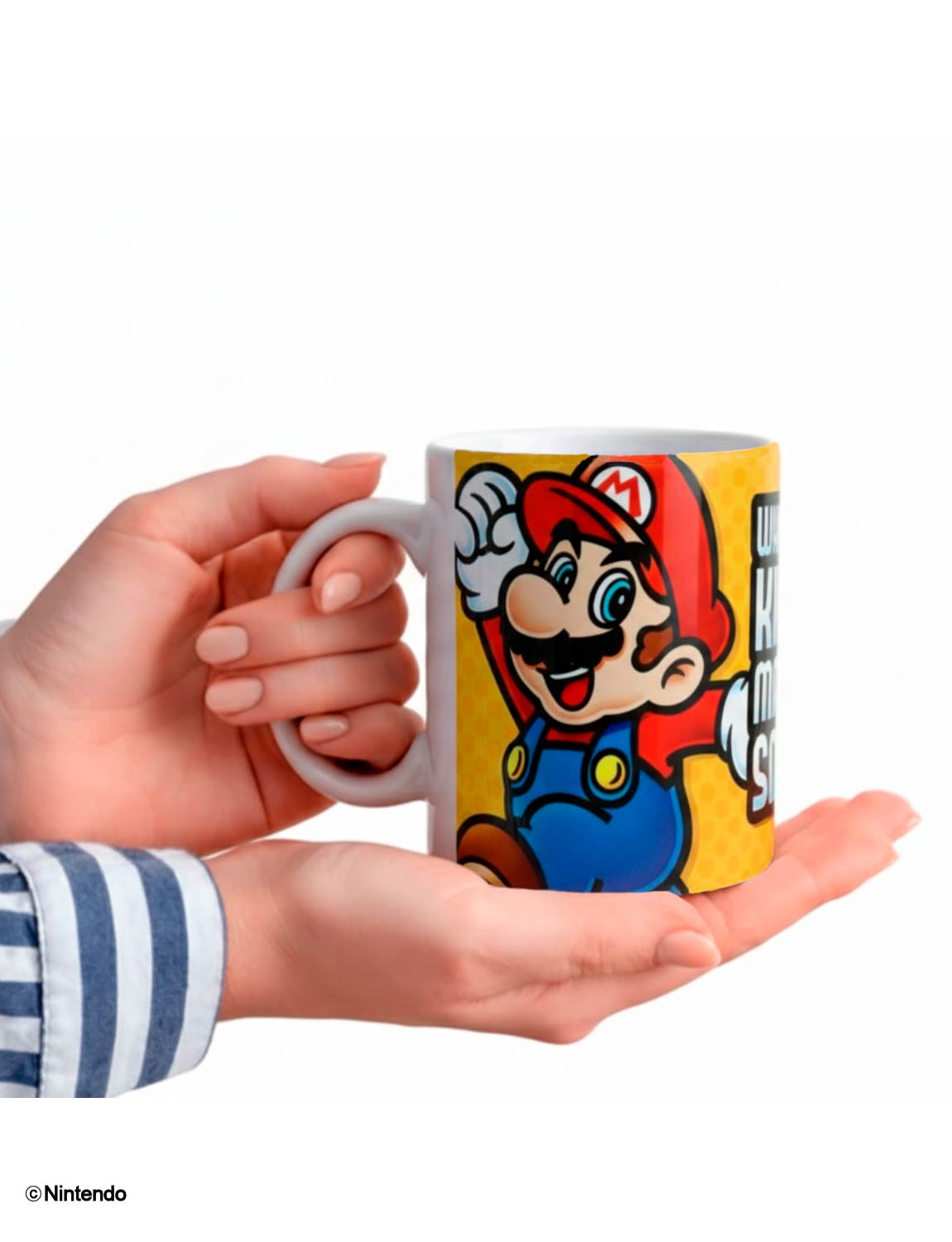 Super Mario™: "Makes You Smaller" Funny Mug (11 oz) - Official Nintendo Cup - alternate angle