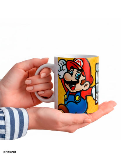 Super Mario™: "Makes You Smaller" Funny Mug (11 oz) - Official Nintendo Cup - alternate angle