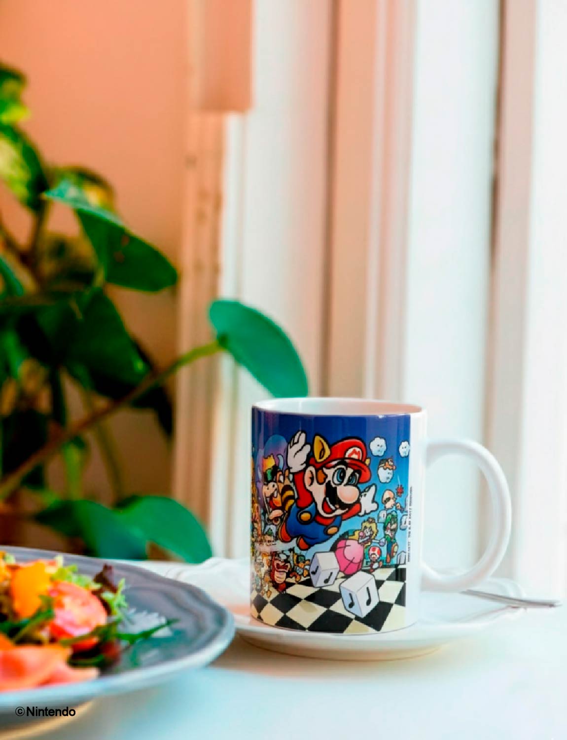 Super Mario Bros. 3™: Classic Artwork Mug (11 oz) - Official Nintendo Cup - detail close-up
