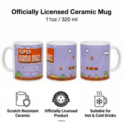 Super Mario - Retro Title - 11 Oz Mug