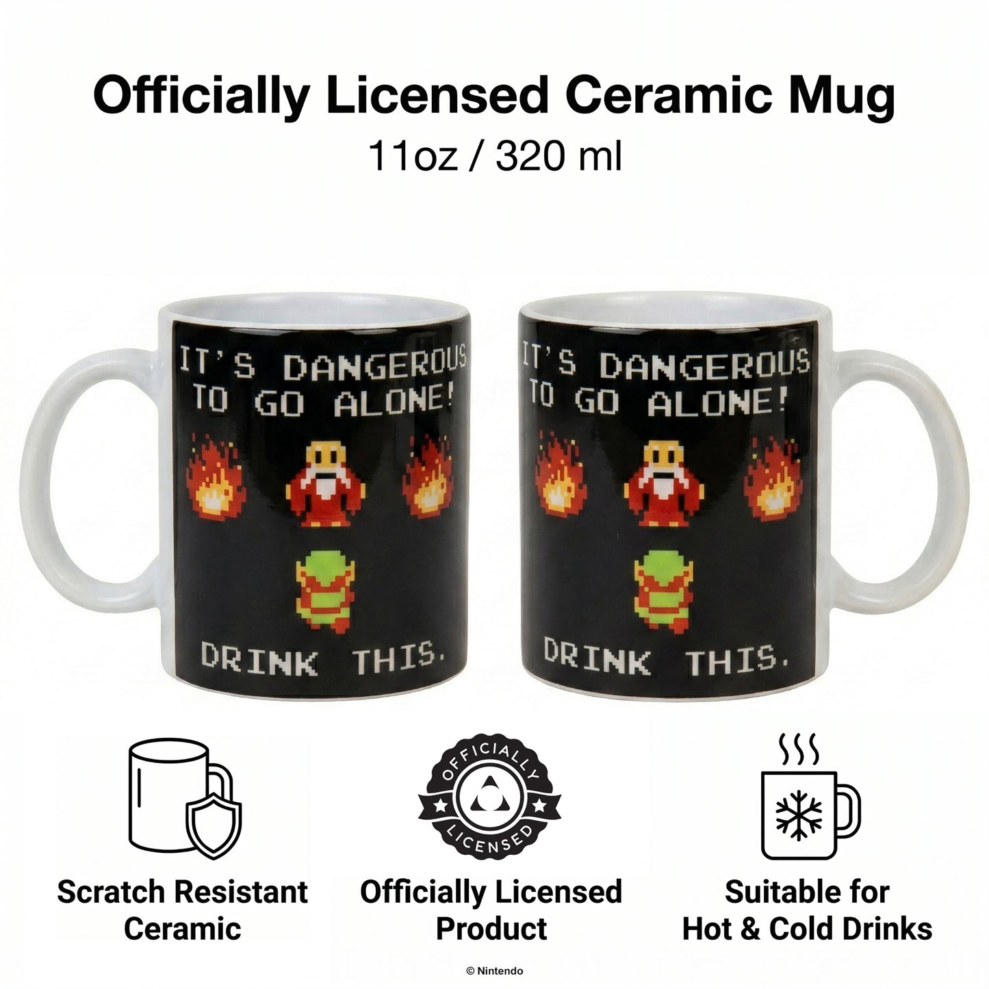 The Legend of Zelda® – Drink This Ceramic Mug (11 oz)