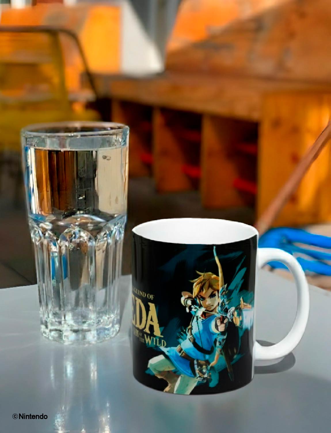 Zelda™: Breath of the Wild Ceramic Mug (11 oz) - Official Nintendo Coffee Cup - detail close-up