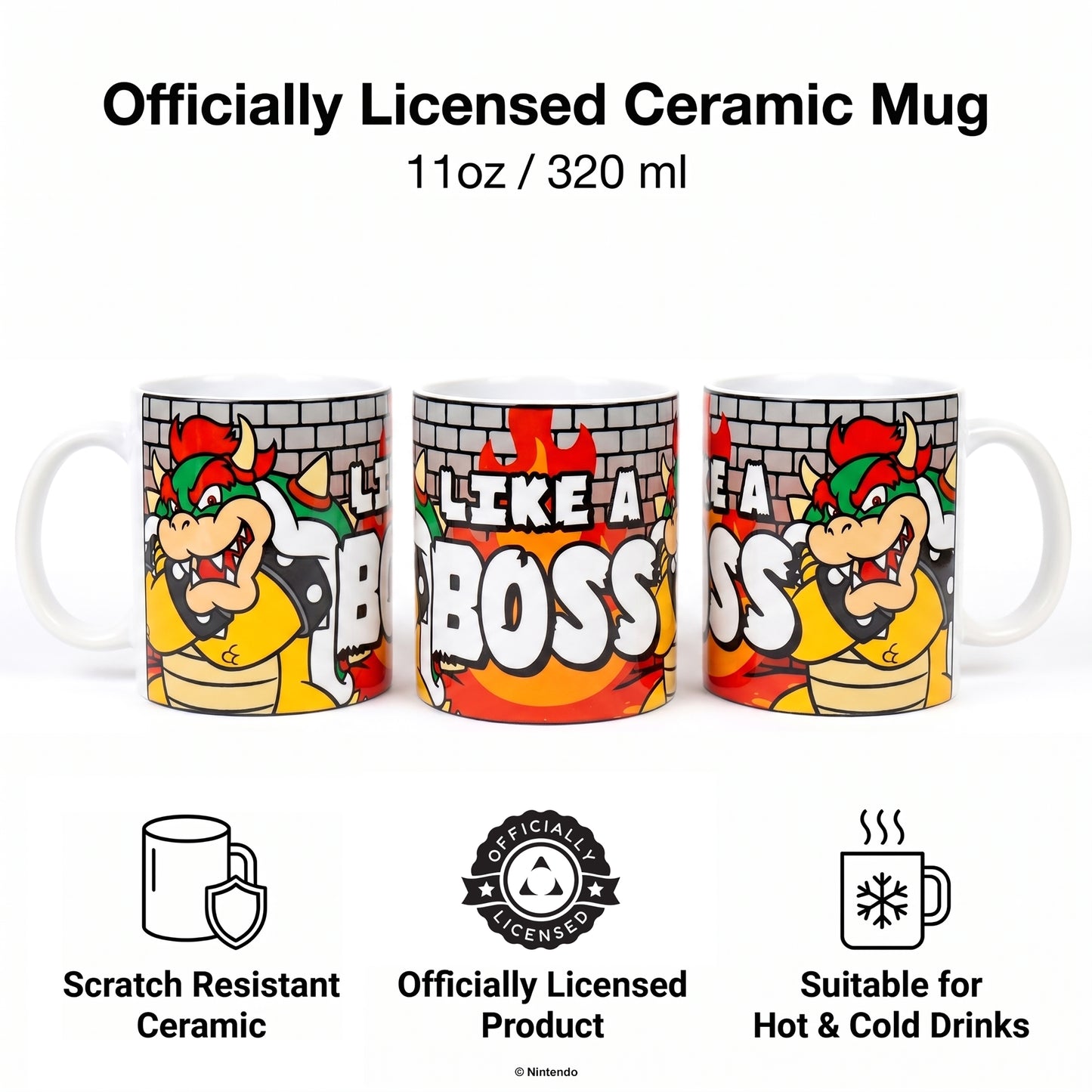 Super Mario™ – Like a Boss Ceramic Mug (11 oz)