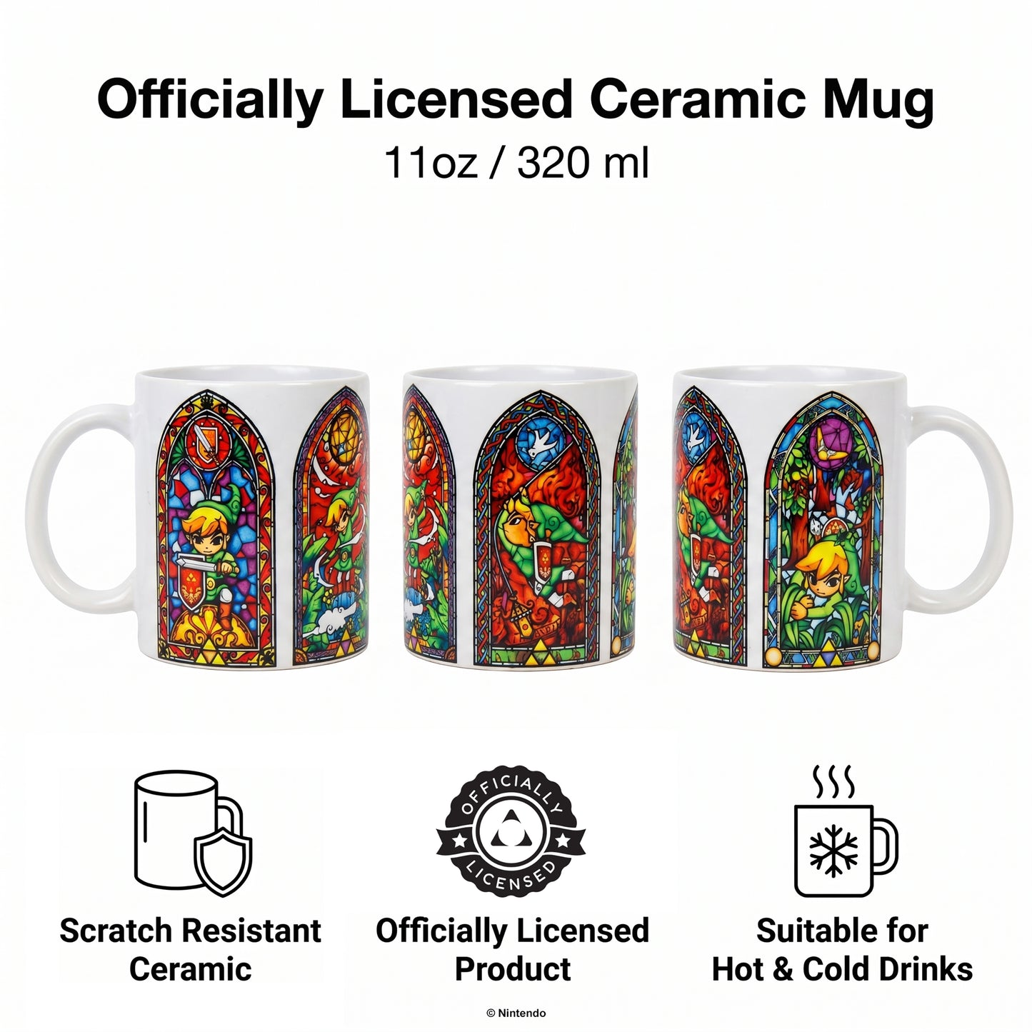 The Legend Of Zelda™ - Stained Glass - 11 Oz Mug