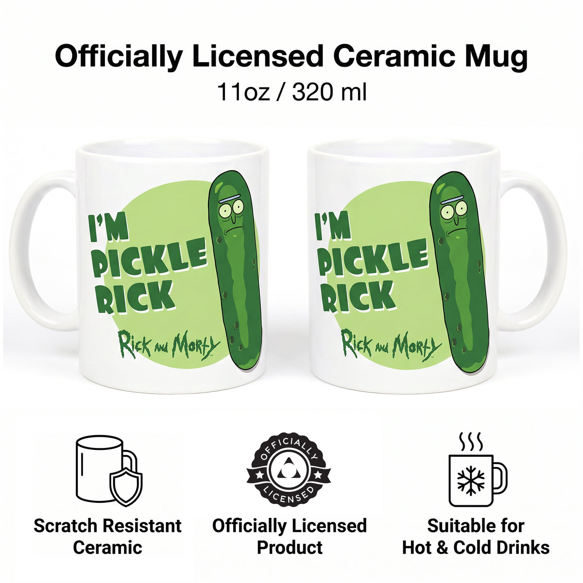 Rick and Morty - Pickle Rick Ceramic Mug (11 oz)