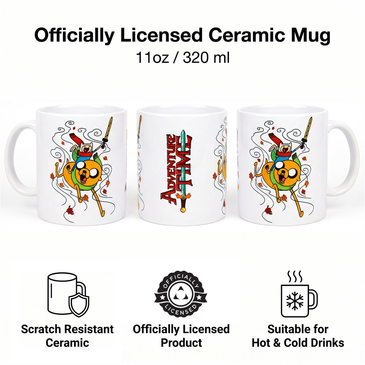 Adventure Time - Mug en céramique Feuilles (11 oz)