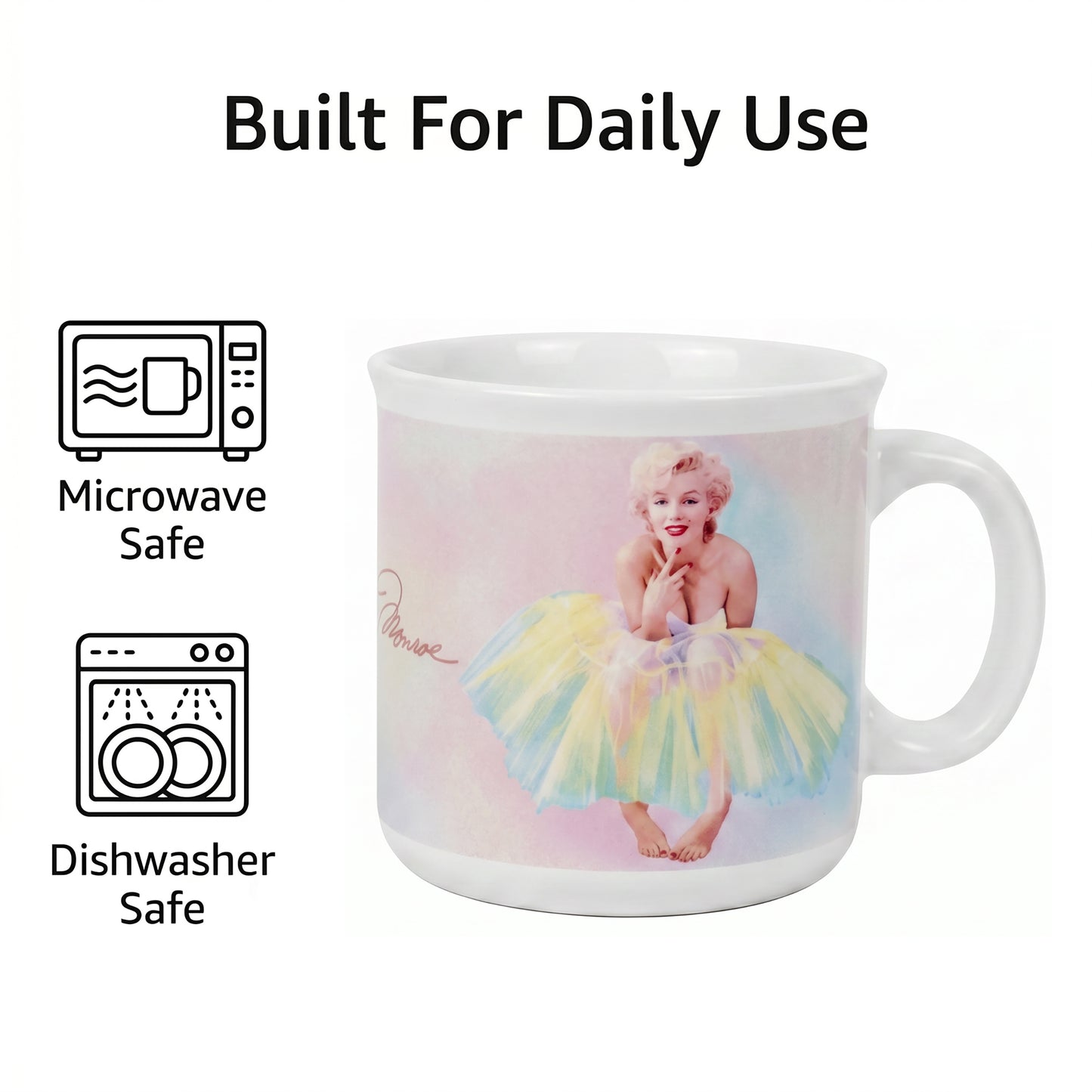 Marilyn Monroe - Colorful Ballerina - 20 Oz Camper Mug