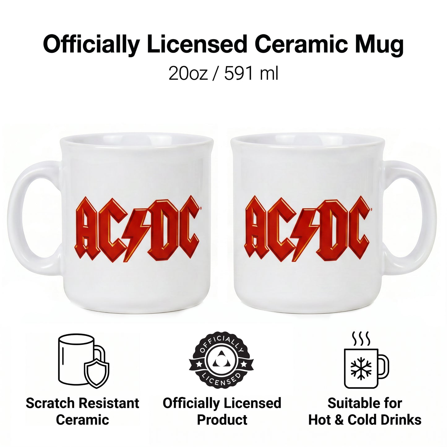 Ac/DC - Logo - 20 Oz Camper Mug