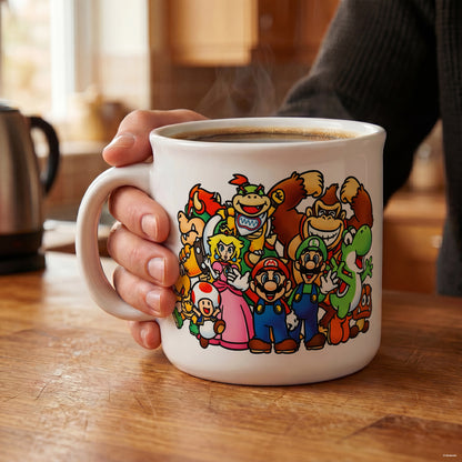 Super Mario - Lineup Camper Ceramic Mug (20oz)
