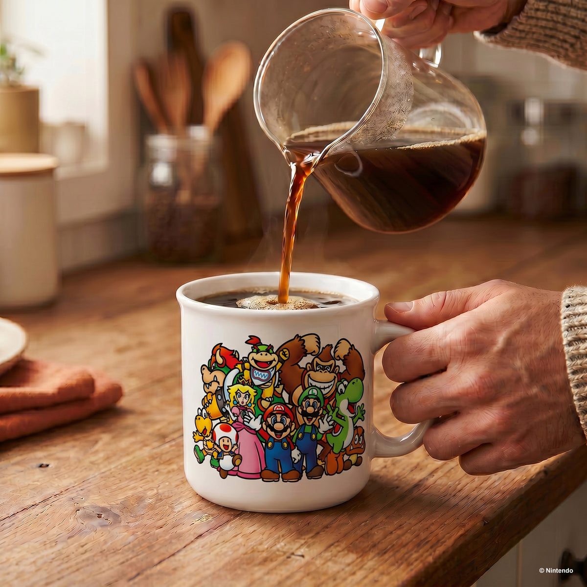 Super Mario - Lineup Camper Ceramic Mug (20oz)