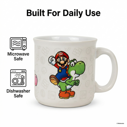 Super Mario - Mario & Yoshi Camper Ceramic Mug (20oz)
