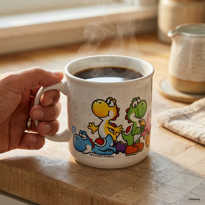 Super Mario - Mario & Yoshi Camper Ceramic Mug (20oz)
