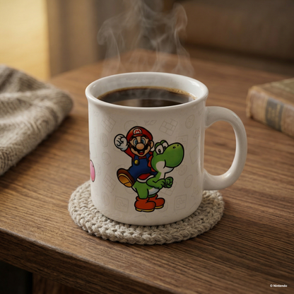 Super Mario - Mario & Yoshi Camper Ceramic Mug (20oz)