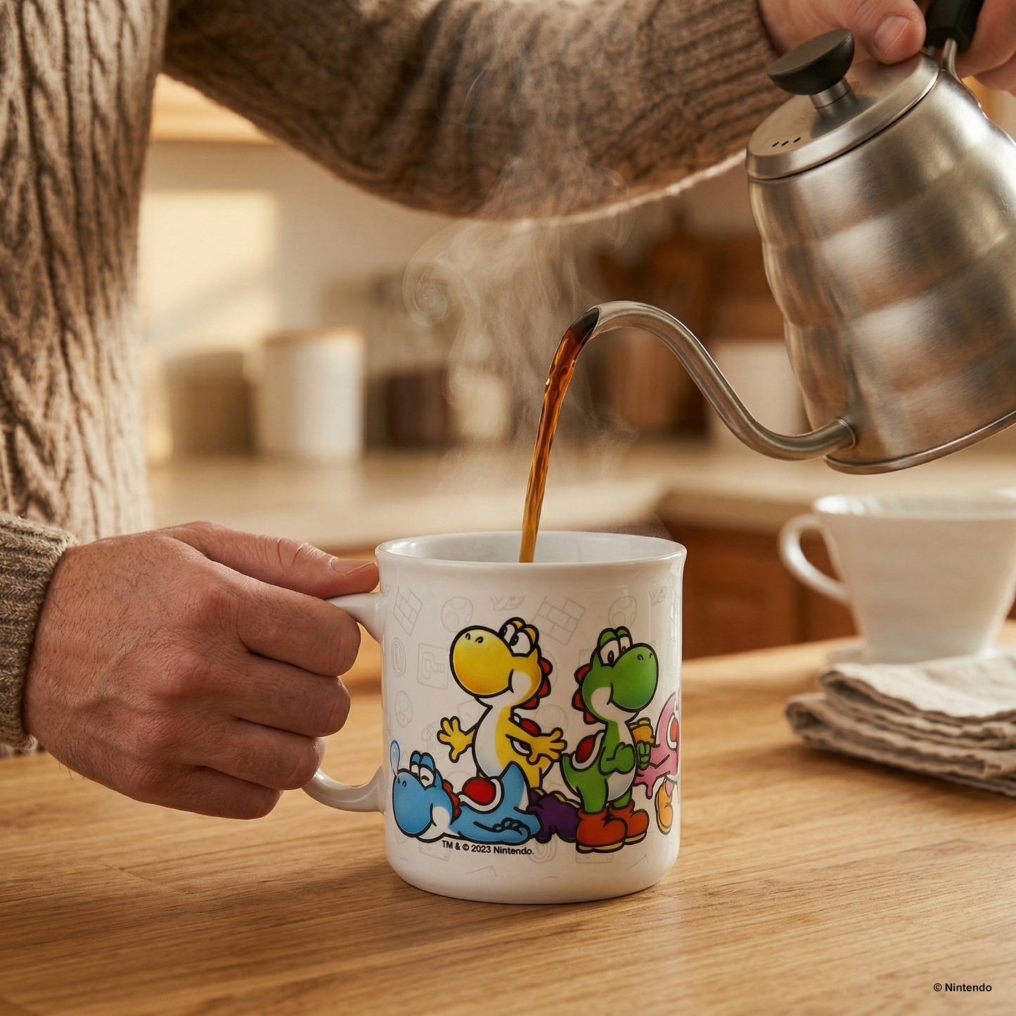 Super Mario - Mario & Yoshi Camper Ceramic Mug (20oz)