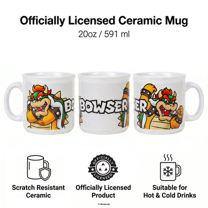 Super Mario - Bowser-Name - 20 Oz Camper Mug