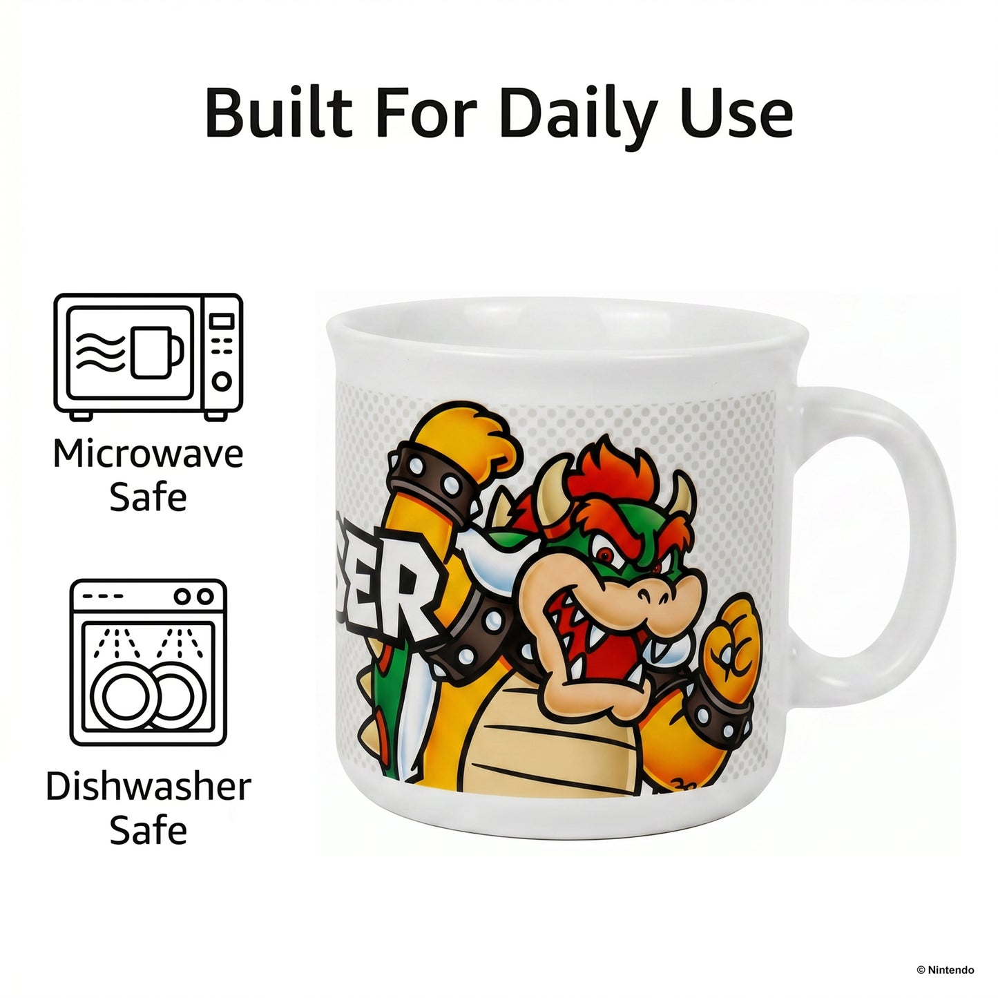 Super Mario - Bowser-Name - 20 Oz Camper Mug