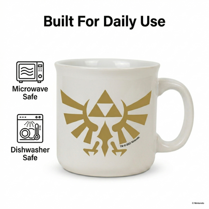 Zelda - Hyrule Crest Camper Ceramic Mug (20oz)