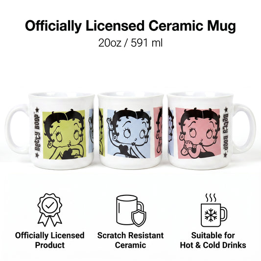 Betty Boop - Tricolor Boop - 20 Oz Camper Mug