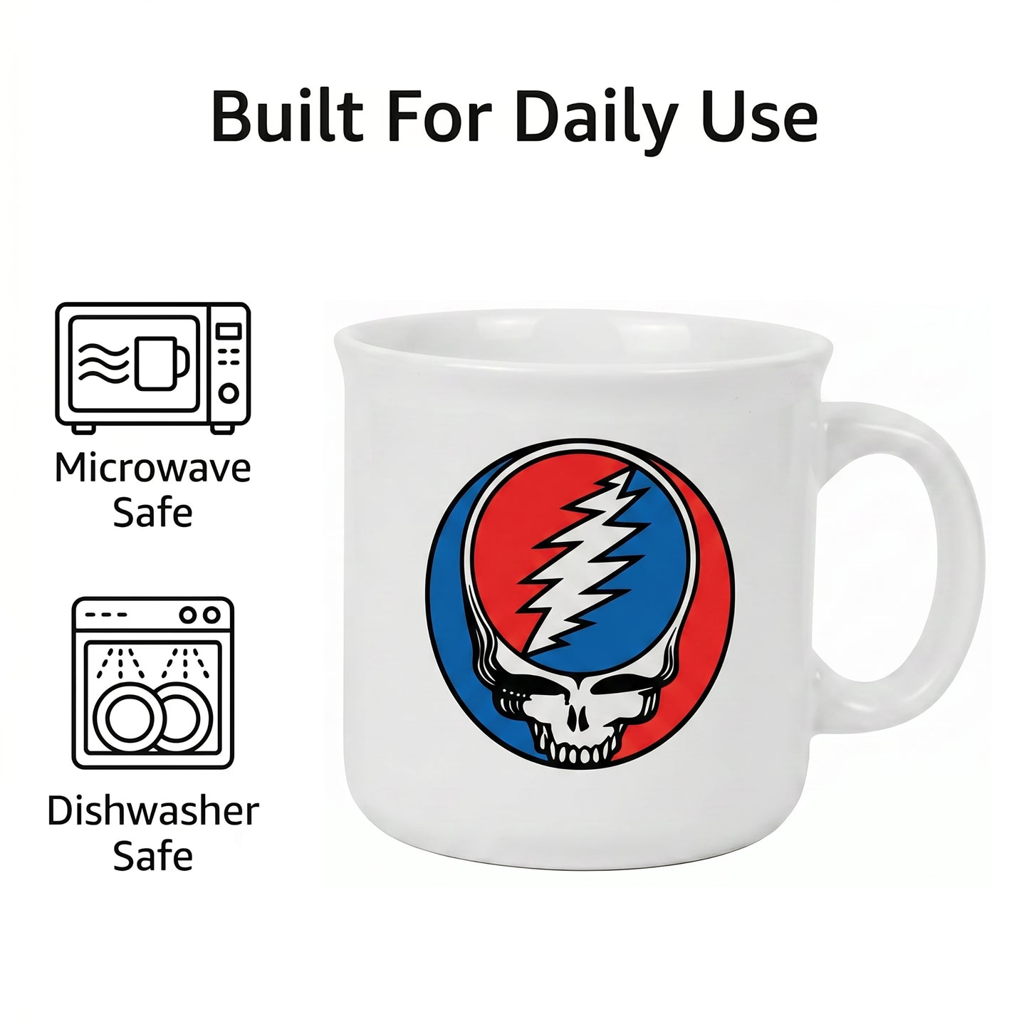 Grateful Dead - Skull Logo - 20 Oz Camper Mug