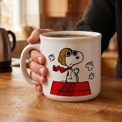 Peanuts - Flying Ace-Doghouse - 20 Oz Camper Mug