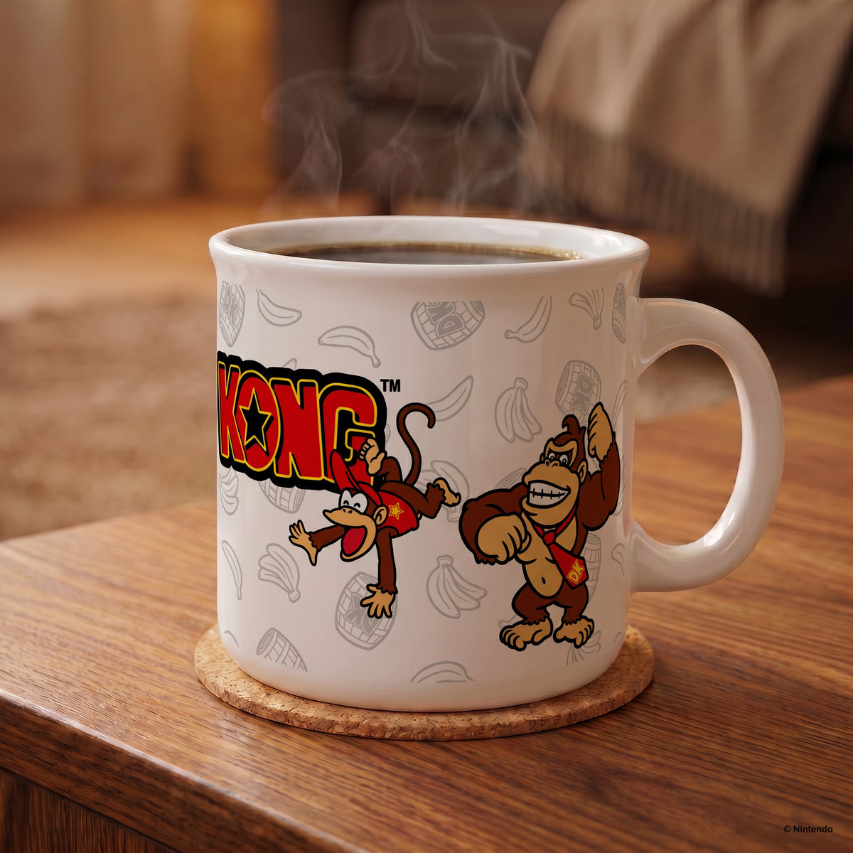 Donkey Kong - Monkey Business White - 20 Oz Camper Mug