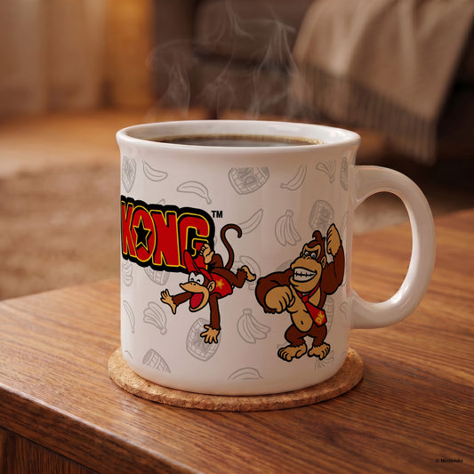 Donkey Kong - Monkey Business White - 20 Oz Camper Mug