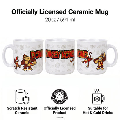 Donkey Kong - Monkey Business White - 20 Oz Camper Mug