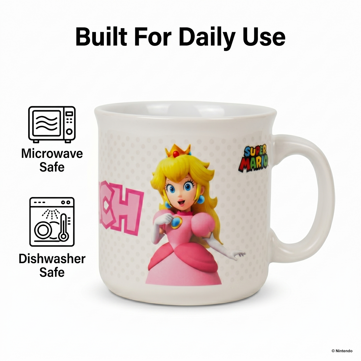 Super Mario- The Princess Camper Ceramic Mug (20oz)