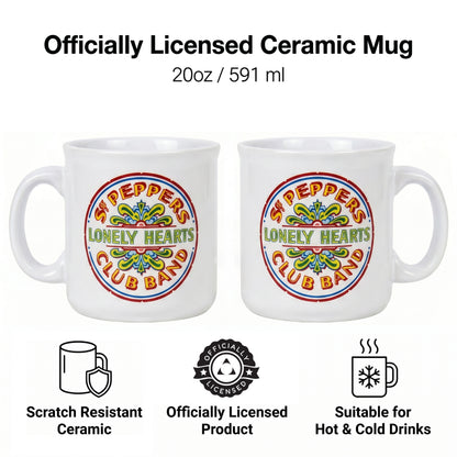 The Beatles - Sgt. Pepper Drum - 20 Oz Camper Mug