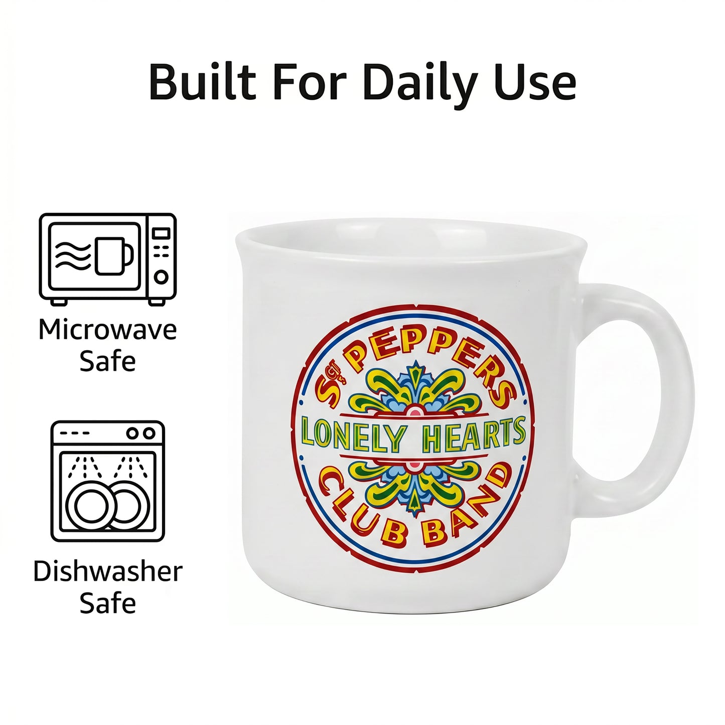 The Beatles - Sgt. Pepper Drum - 20 Oz Camper Mug
