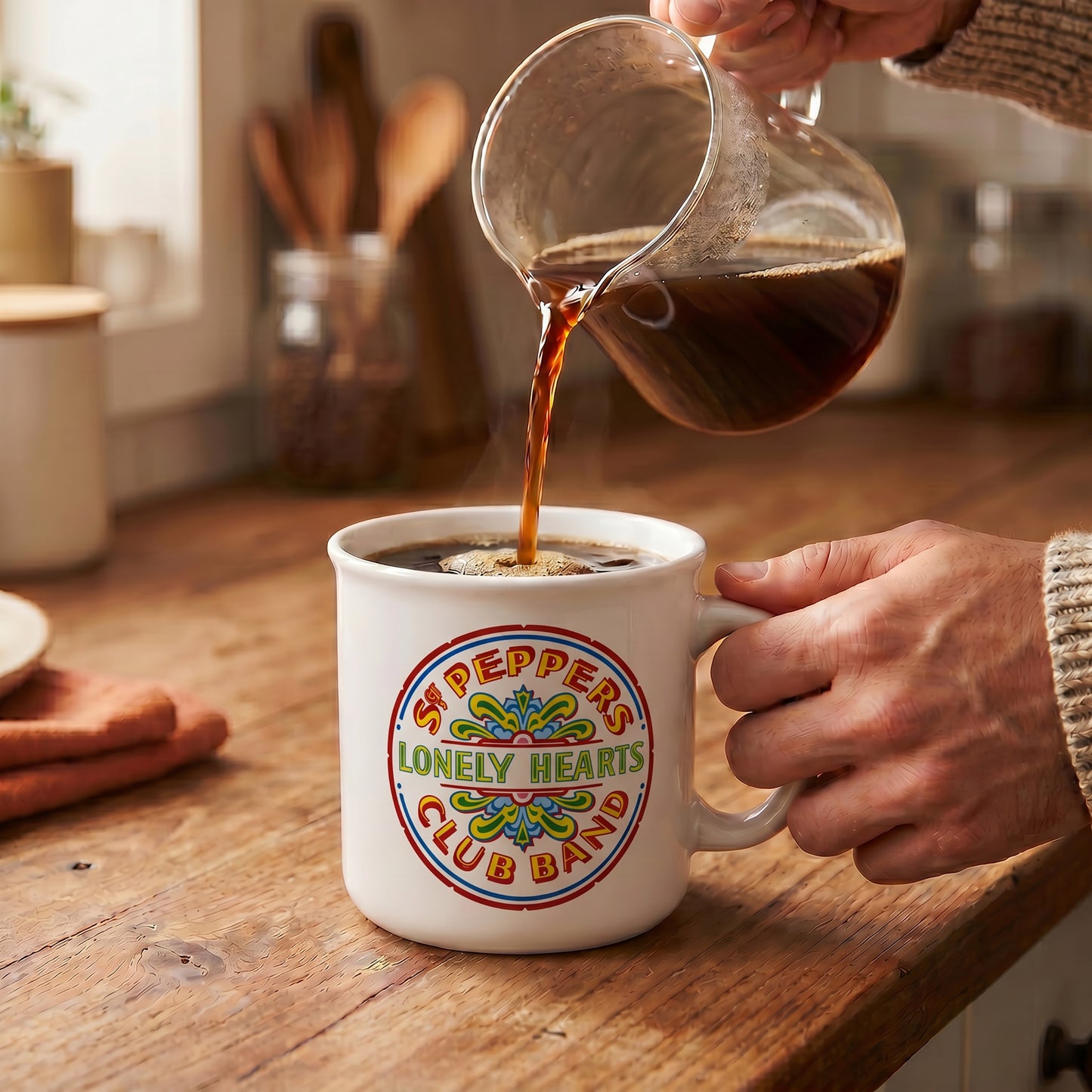 The Beatles - Sgt. Pepper Drum - 20 Oz Camper Mug