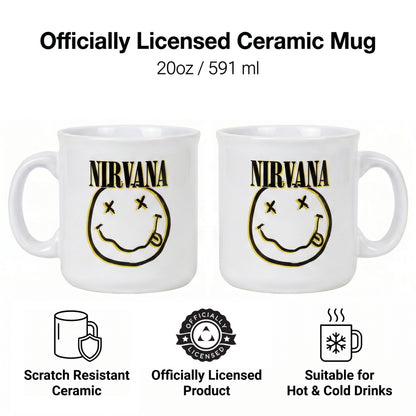 Nirvana - Smiley - 20 Oz Camper Mug