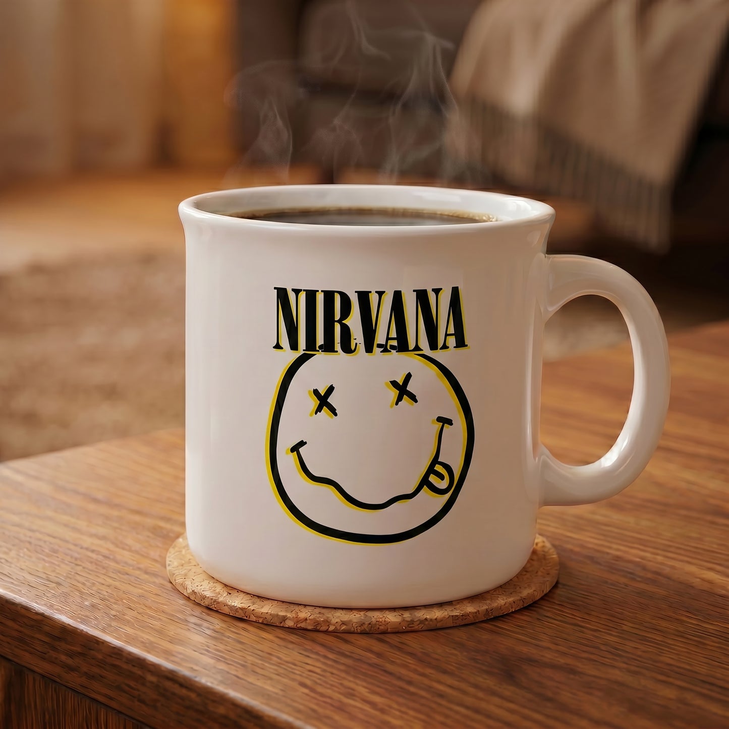 Nirvana - Smiley - 20 Oz Camper Mug