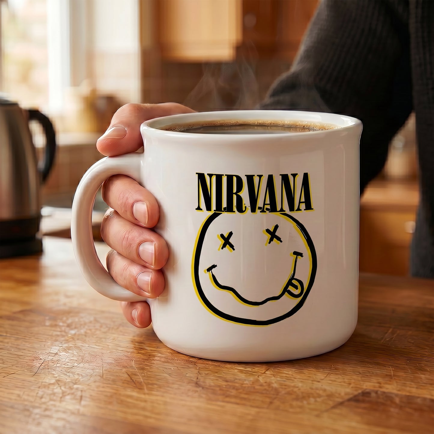 Nirvana - Smiley - 20 Oz Camper Mug