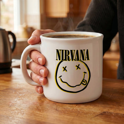 Nirvana - Smiley - 20 Oz Camper Mug