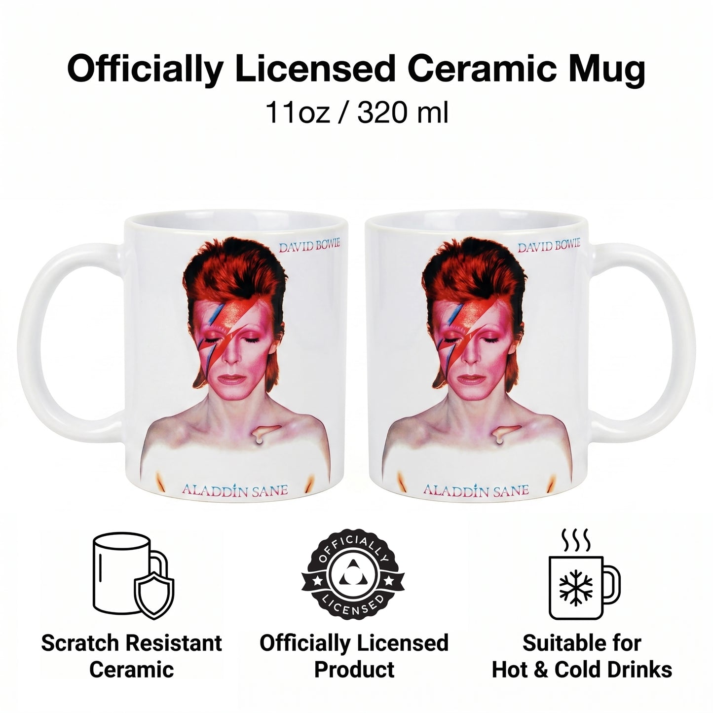 David Bowie - Aladdin Sane - 11 Oz Mug