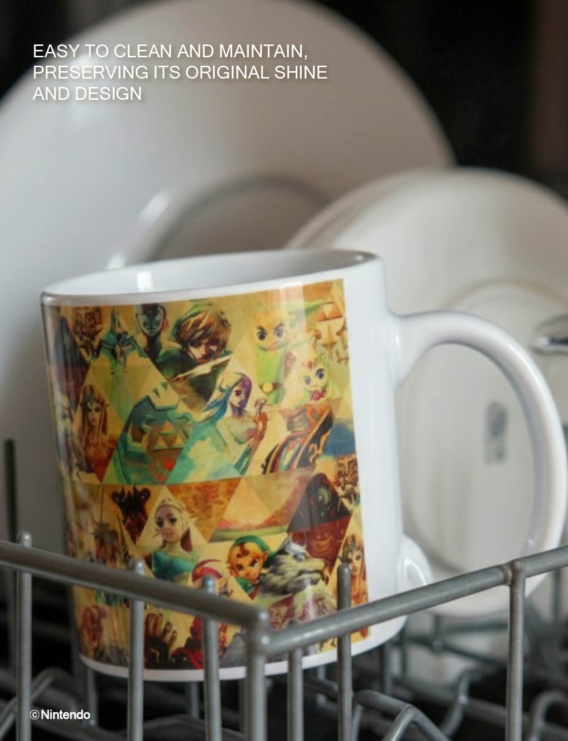 Zelda™: Character Montage Ceramic Mug (11 oz) - Official Nintendo Coffee Cup - view 7