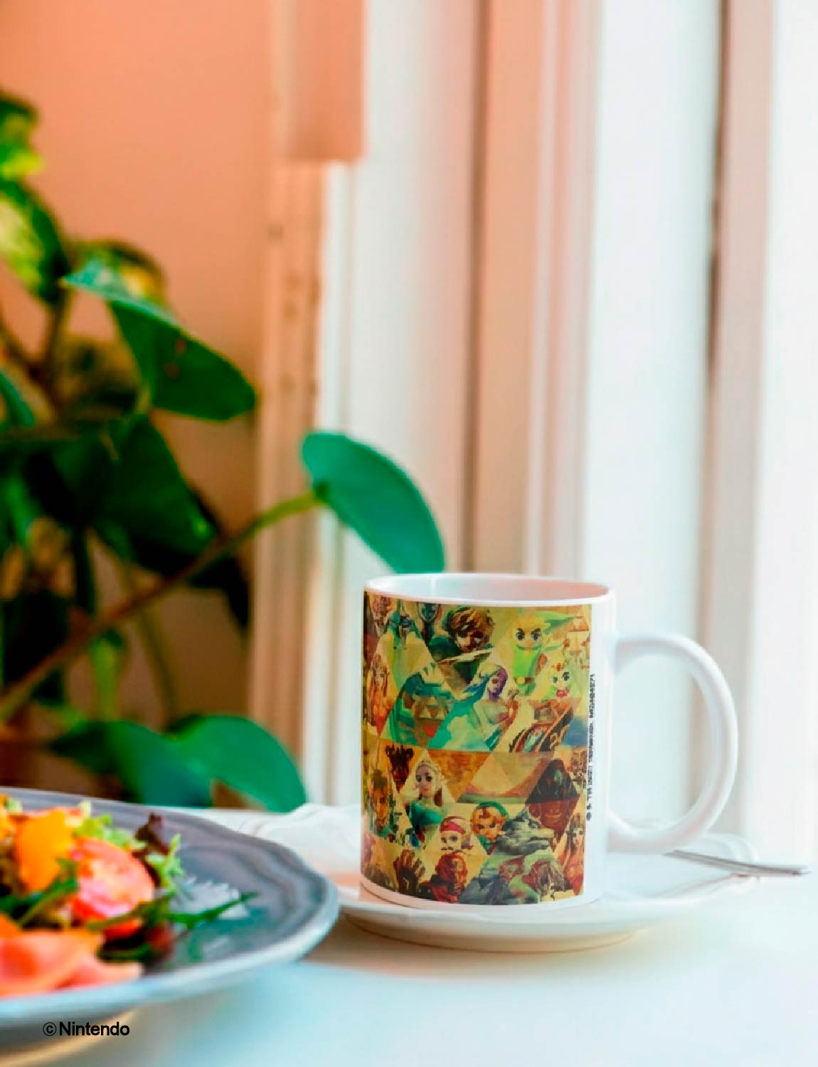 Zelda™: Character Montage Ceramic Mug (11 oz) - Official Nintendo Coffee Cup - detail close-up