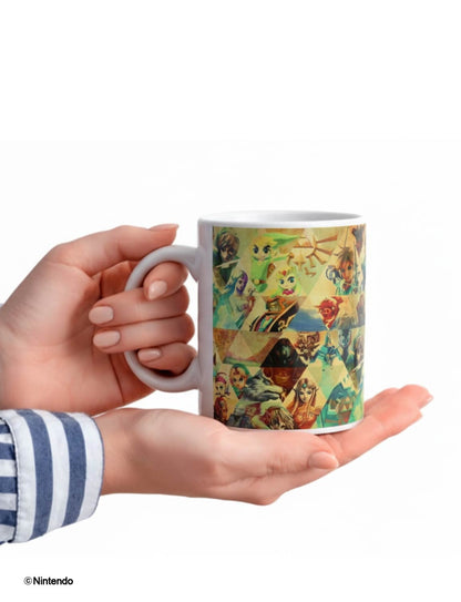 Zelda™: Character Montage Ceramic Mug (11 oz) - Official Nintendo Coffee Cup - alternate angle
