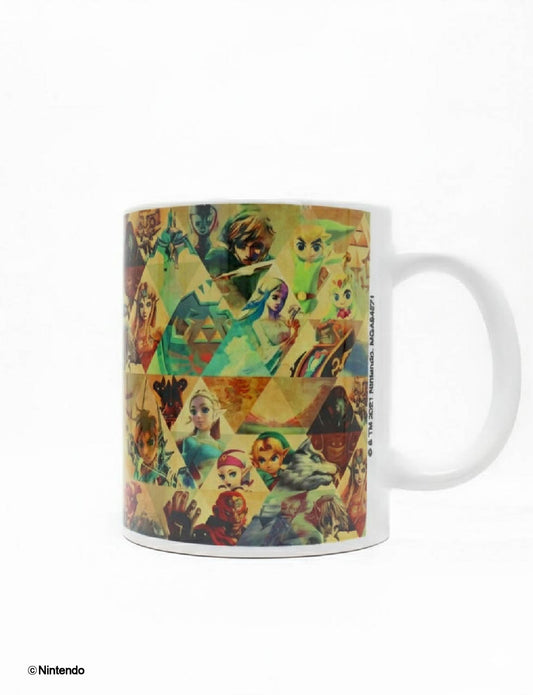 Zelda™: Character Montage Ceramic Mug (11 oz) - Official Nintendo Coffee Cup - front view