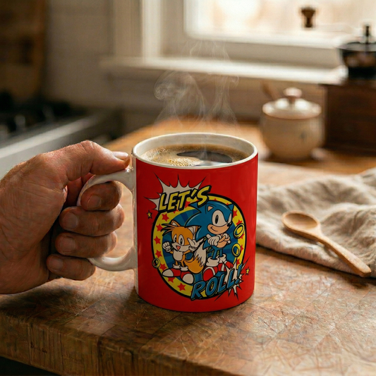 Sonic - Let's Roll Ceramic Mug (11 oz)