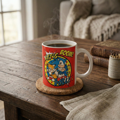 Sonic - Let's Roll Ceramic Mug (11 oz)