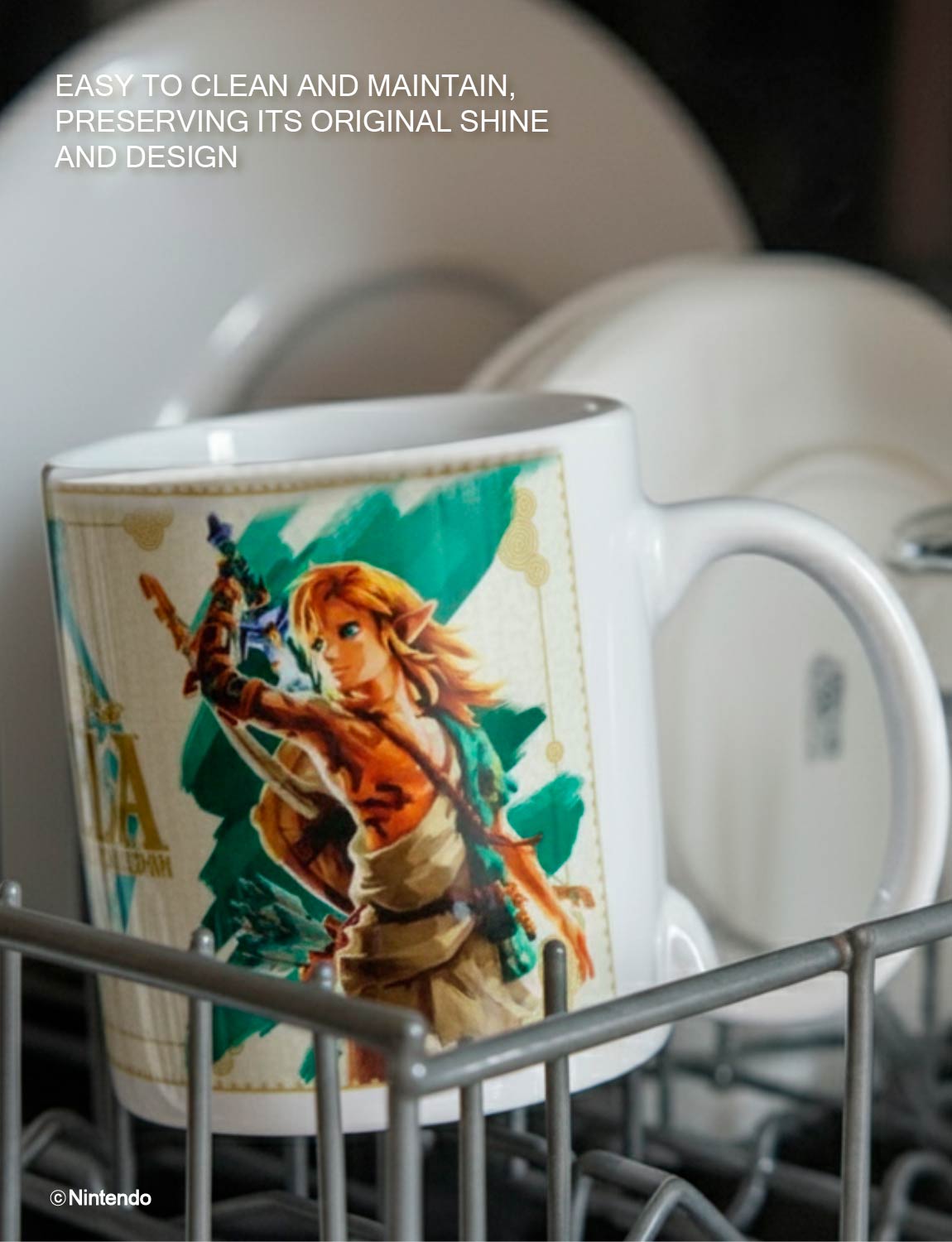 Zelda™: Tears of the Kingdom Link Mug (11 oz) - Official Nintendo Ceramic Cup - packaging