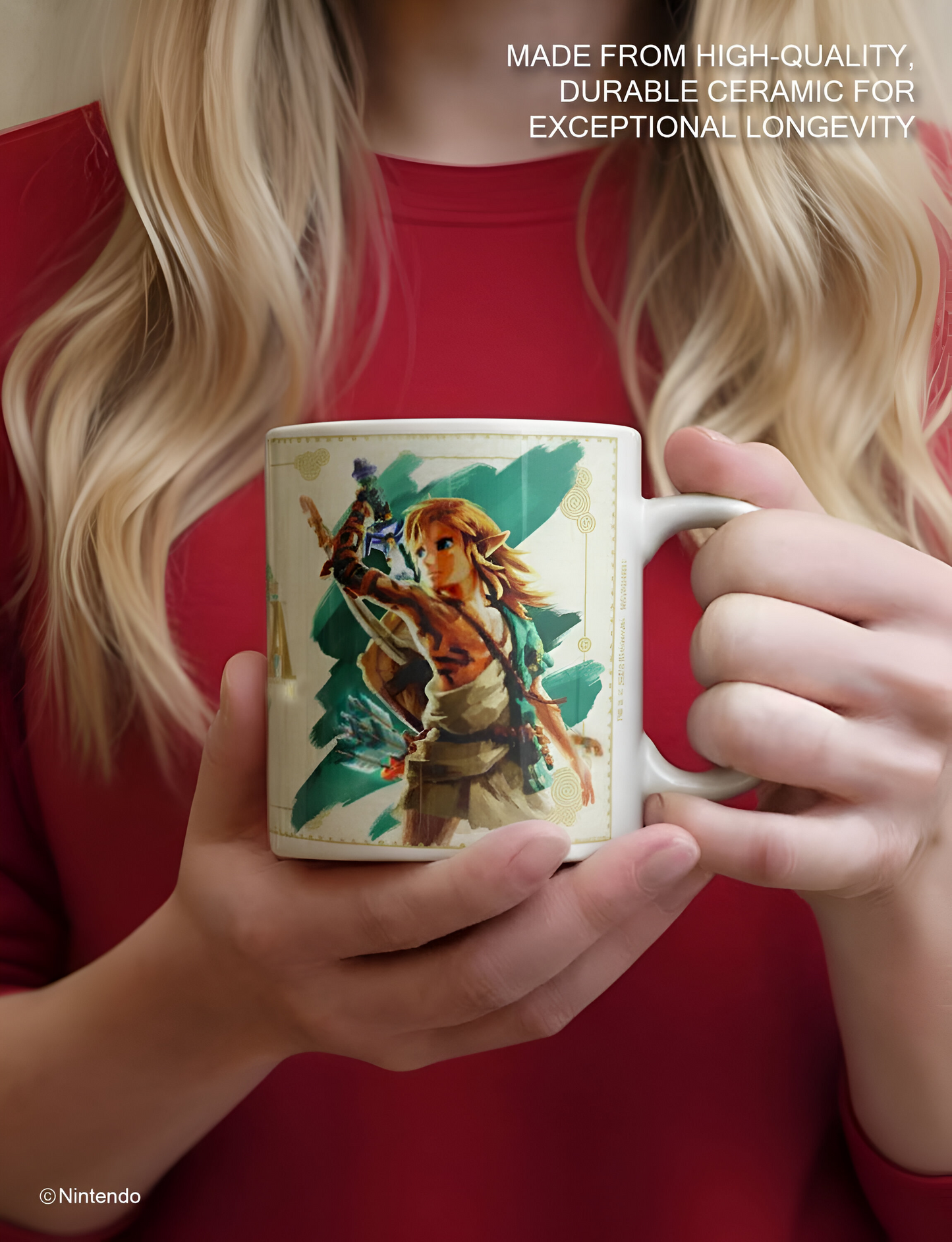 Zelda™: Tears of the Kingdom Link Mug (11 oz) - Official Nintendo Ceramic Cup - view 7